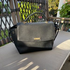 Kate Spade Lilah leather black satchel bag